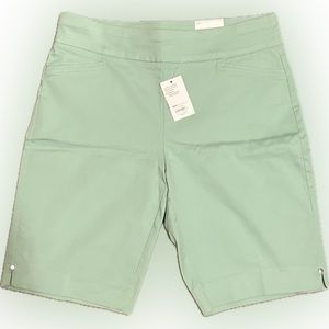 Bermuda Shorts - Mid-Rise, Size 12 - Seafoam Green